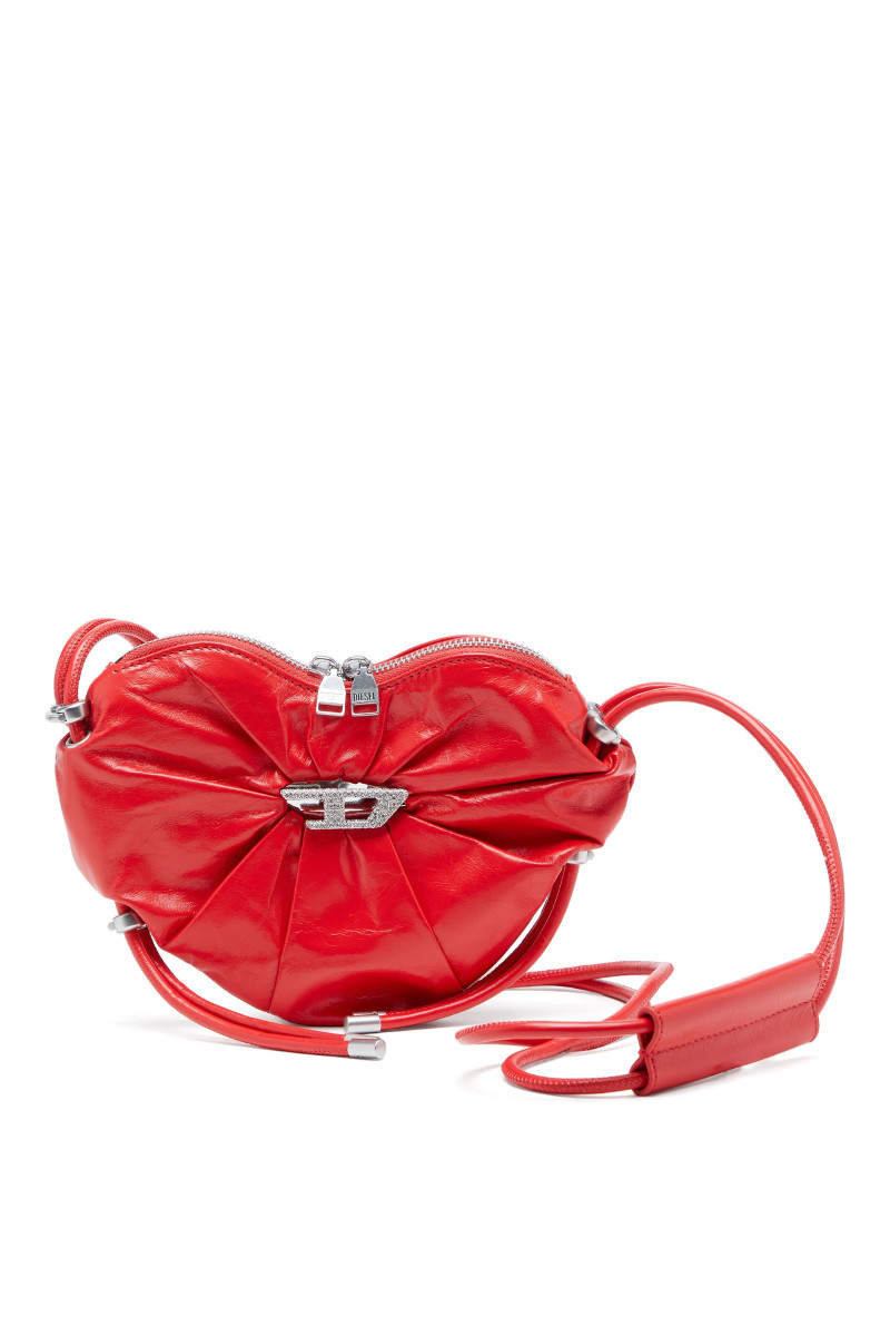 Kabelka Diesel Scrunch-D Heart Shoulder Bag Fiery Red