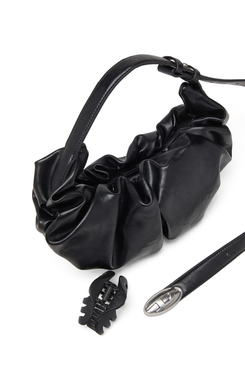 Kabelka Diesel Grab-D 2.0 Hobo S Shoulder Bag Black