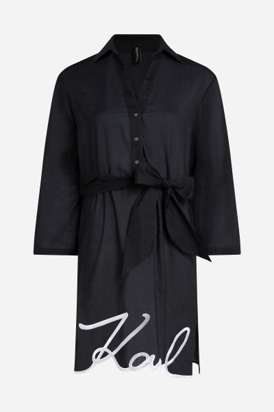 PLÁŽOVÉ OBLEČENÍ KARL LAGERFELD KARL DNA SIGNATURE BEACH DRESS - Fotografie č. 5
