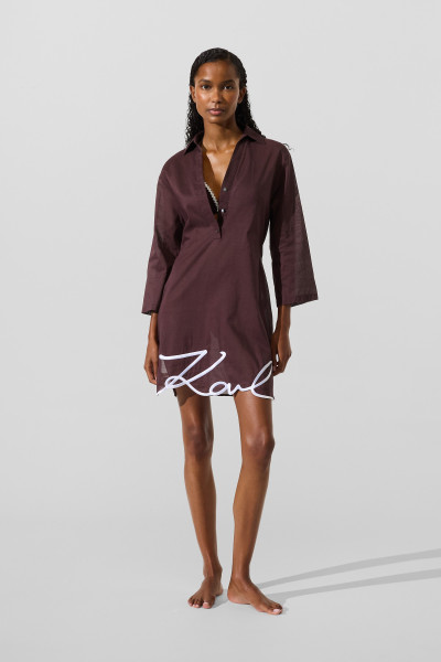 PLÁŽOVÉ OBLEČENÍ KARL LAGERFELD KARL DNA SIGNATURE BEACH DRESS - Fotografie č. 1