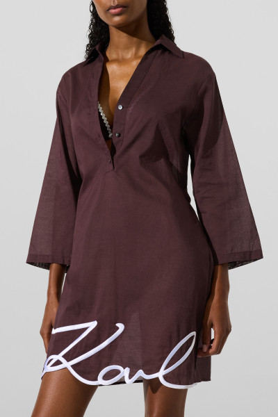 PLÁŽOVÉ OBLEČENÍ KARL LAGERFELD KARL DNA SIGNATURE BEACH DRESS - Fotografie č. 4