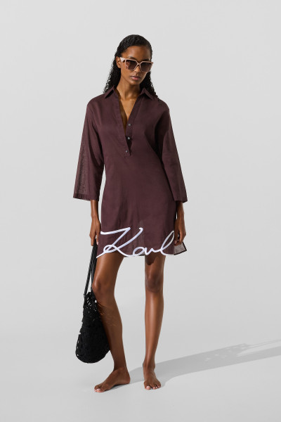 PLÁŽOVÉ OBLEČENÍ KARL LAGERFELD KARL DNA SIGNATURE BEACH DRESS - Fotografie č. 2