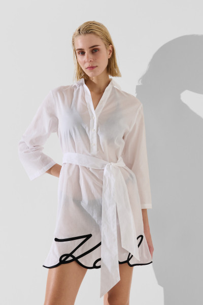 PLÁŽOVÉ OBLEČENÍ KARL LAGERFELD KARL DNA SIGNATURE BEACH DRESS - Fotografie č. 1