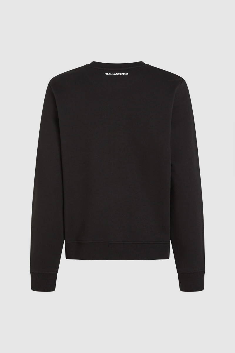 Mikina Karl Lagerfeld Ikon Sketch C Sweatshirt Black