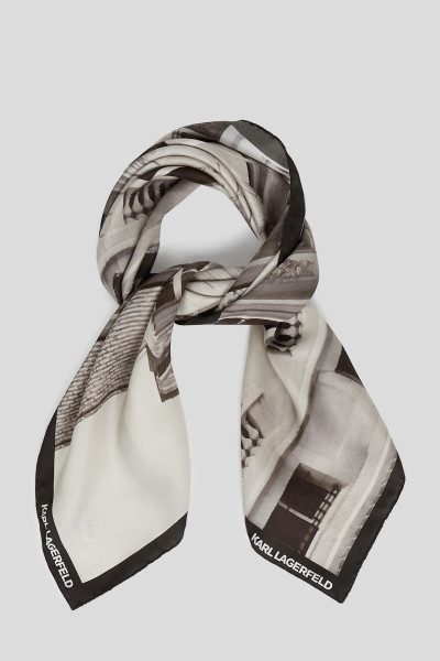 SÁL KARL LAGERFELD RSG MAISON SILK SCARF - Kép 1