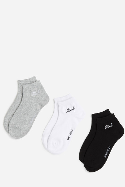 PONOŽKY KARL LAGERFELD K/SIGNATURE SNEAKER SOCK 3P - Fotografia č. 2