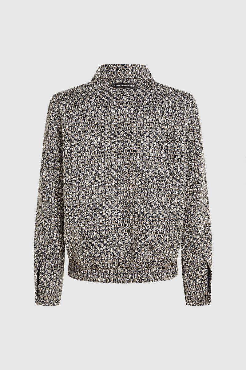 Bunda Karl Lagerfeld Light Kl Boucle Jacket Otter