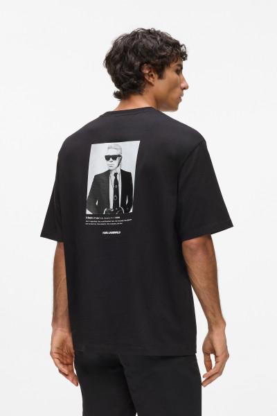 TRIČKO KARL LAGERFELD KARL ARTWORK T-SHIRT - Fotografie č. 3