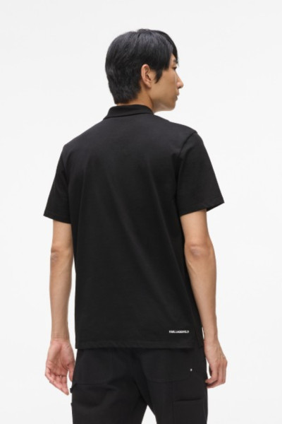 TRIČKO KARL LAGERFELD IKON JERSEY SSLV POLO - Fotografie č. 3