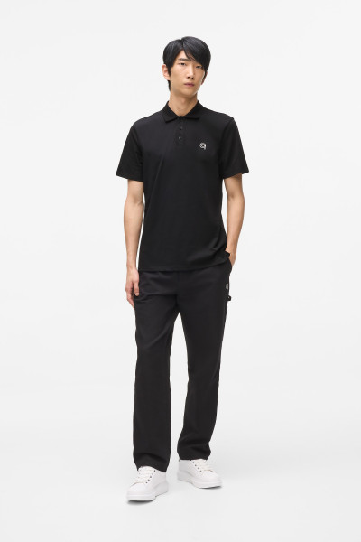 TRIČKO KARL LAGERFELD IKON JERSEY SSLV POLO - Fotografie č. 2