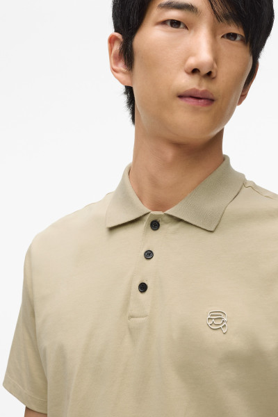 TRIČKO KARL LAGERFELD IKON JERSEY SSLV POLO - Fotografie č. 4