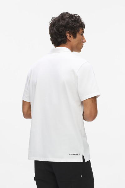 TRIČKO KARL LAGERFELD IKON JERSEY SSLV POLO - Fotografia č. 3