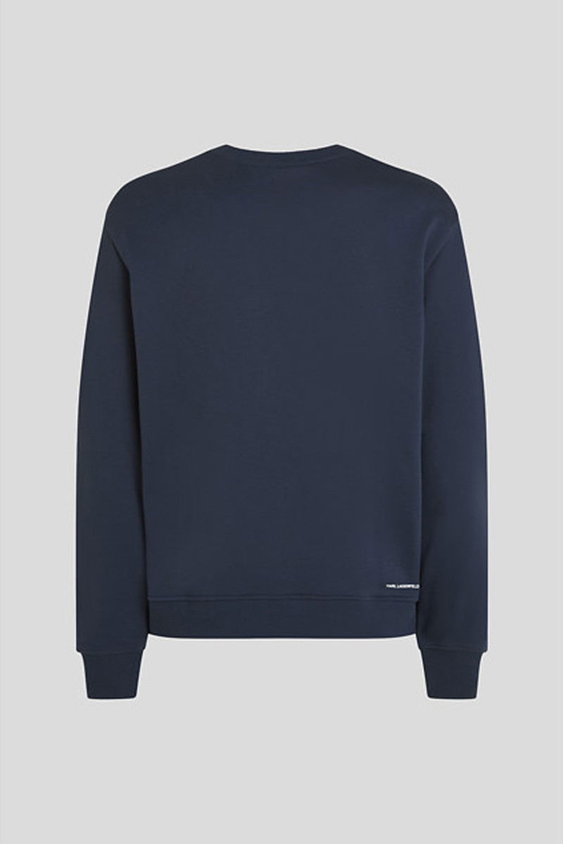 Mikina Karl Lagerfeld Geometric Print Sweatshirt Peacoat