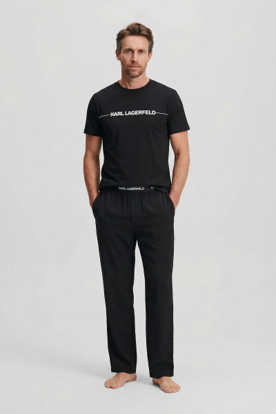 PIZSAMA KARL LAGERFELD LOGO JERSEY SHINE PJ SET - Kép 1