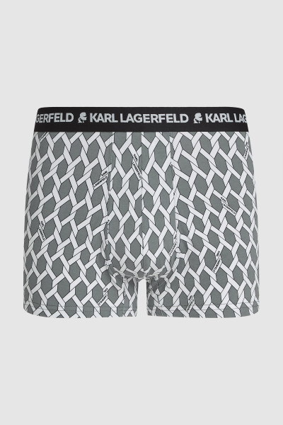 SPODNÁ BIELIZEŇ KARL LAGERFELD GEOMETRIC AOP TRUNK - Fotografia č. 6