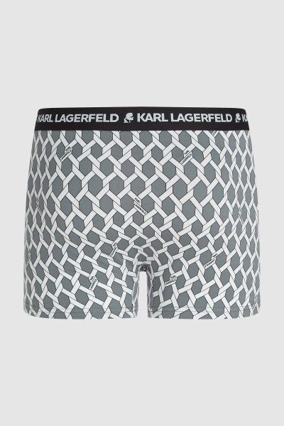 SPODNÁ BIELIZEŇ KARL LAGERFELD GEOMETRIC AOP TRUNK - Fotografia č. 7