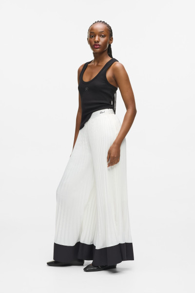 NOHAVICE KARL LAGERFELD PLEATED FLUID PANTS - Fotografia č. 1