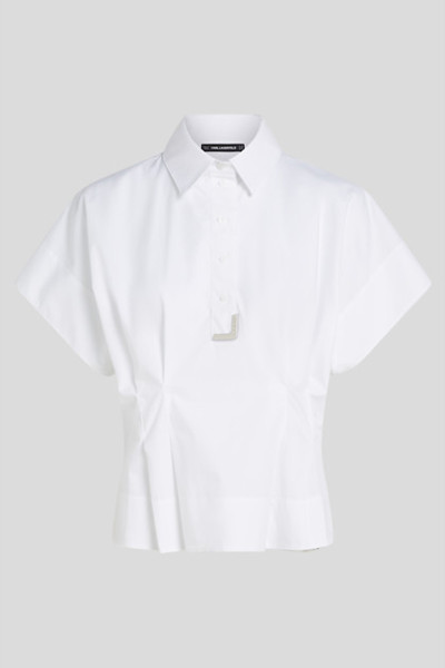 KOŠILE KARL LAGERFELD METAL DETAIL POPLIN SHIRT - Fotografie č. 1