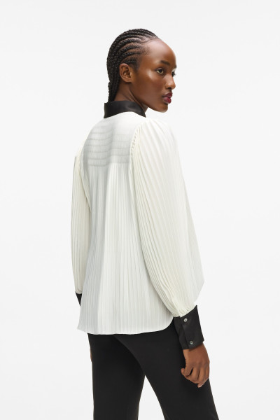 BLÚZKA KARL LAGERFELD PLEATED FLUID BLOUSE - Fotografia č. 2