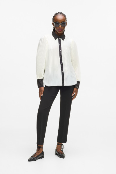 BLÚZKA KARL LAGERFELD PLEATED FLUID BLOUSE - Fotografia č. 4