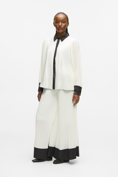 BLÚZKA KARL LAGERFELD PLEATED FLUID BLOUSE - Fotografia č. 5