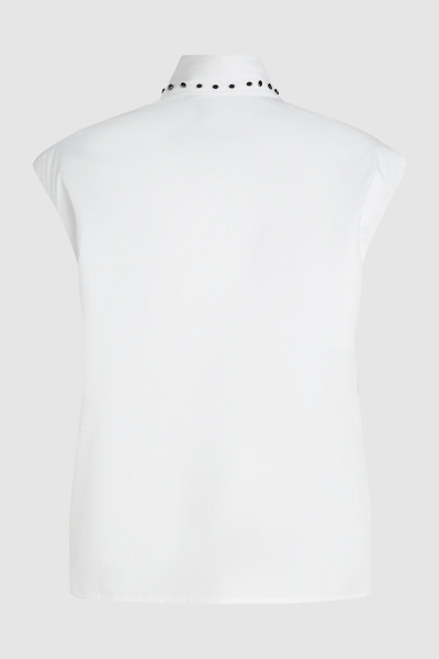 KOŠILE KARL LAGERFELD STUD DETAIL POPLIN SHIRT - Fotografie č. 6