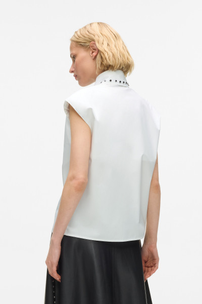 KOŠILE KARL LAGERFELD STUD DETAIL POPLIN SHIRT - Fotografie č. 3