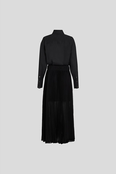ŠATY KARL LAGERFELD PLEATED FASHION SHIRT DRESS - Fotografie č. 2