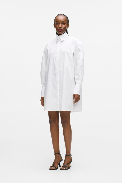 ŠATY KARL LAGERFELD PLEATED FASHION SHIRT DRESS - Fotografie č. 3