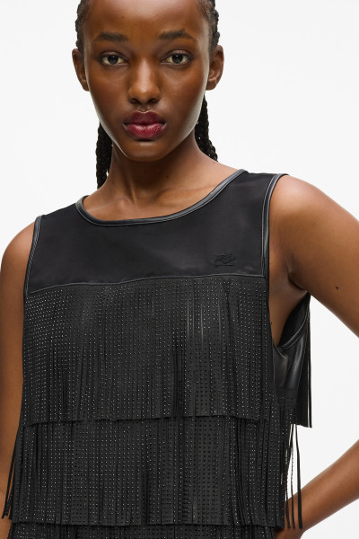 ŠATY KARL LAGERFELD FRINGE DRESS - Fotografie č. 4