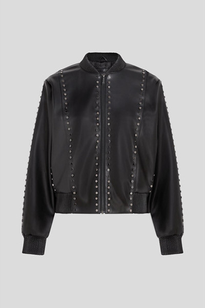BUNDA KARL LAGERFELD STUD FAUX LEATHER BOMBER - Fotografie č. 1