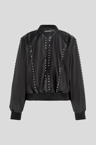 BUNDA KARL LAGERFELD STUD FAUX LEATHER BOMBER - Fotografie č. 2
