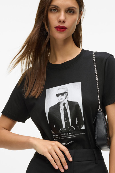 PÓLÓ KARL LAGERFELD PORTRAIT T-SHIRT - Kép 4