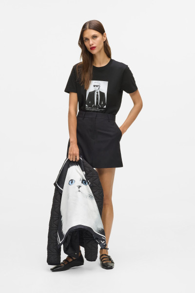 PÓLÓ KARL LAGERFELD PORTRAIT T-SHIRT - Kép 2