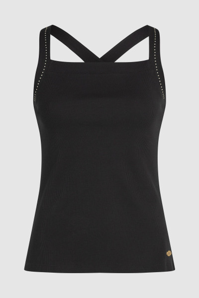 TOP KARL LAGERFELD MINI STUD DETAIL TANK TOP - Fotografie č. 5