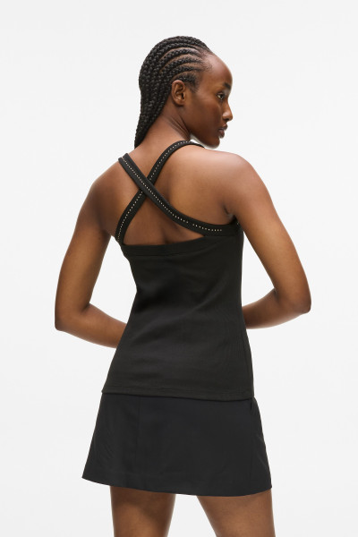 TOP KARL LAGERFELD MINI STUD DETAIL TANK TOP - Fotografie č. 3