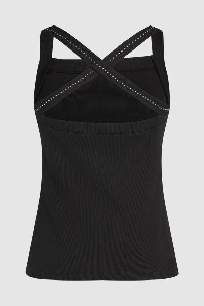 TOP KARL LAGERFELD MINI STUD DETAIL TANK TOP - Fotografie č. 6