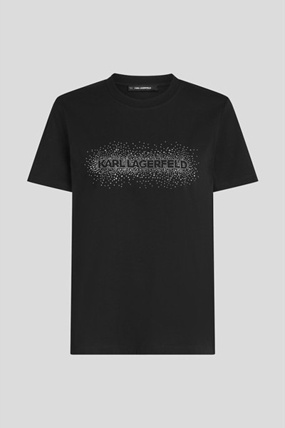 PÓLÓ KARL LAGERFELD LOGO RHINESTONE T-SHIRT - Kép 1