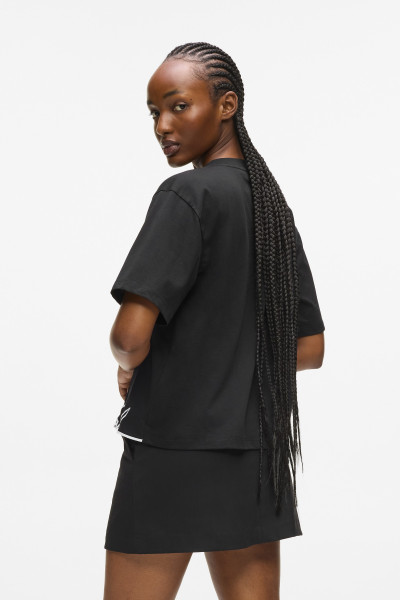 PÓLÓ KARL LAGERFELD SIGNATURE HEM V-NECK T-SHIRT - Kép 3