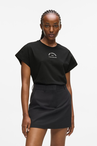 PÓLÓ KARL LAGERFELD RSG GLITTER RELAXED T-SHIRT - Kép 1
