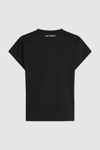 PÓLÓ KARL LAGERFELD RSG GLITTER RELAXED T-SHIRT - Kép 6