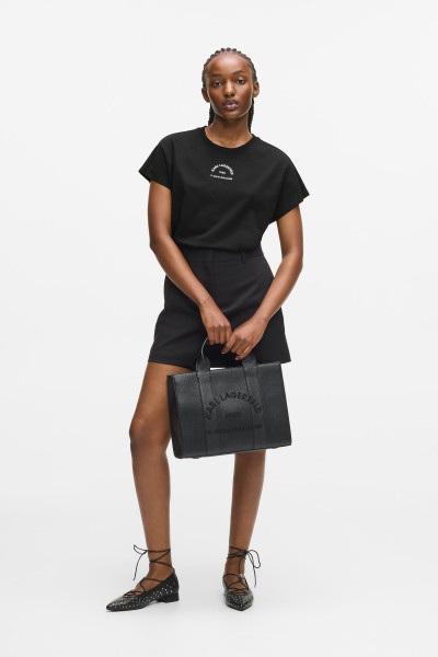 PÓLÓ KARL LAGERFELD RSG GLITTER RELAXED T-SHIRT - Kép 2