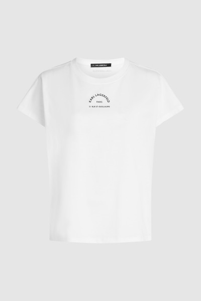 PÓLÓ KARL LAGERFELD RSG GLITTER RELAXED T-SHIRT - Kép 5