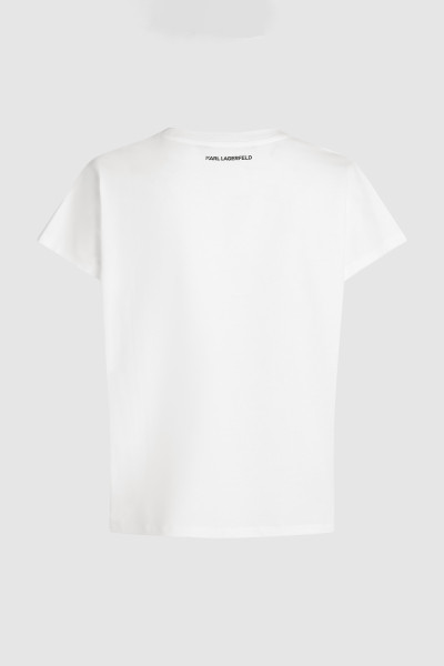 PÓLÓ KARL LAGERFELD RSG GLITTER RELAXED T-SHIRT - Kép 6