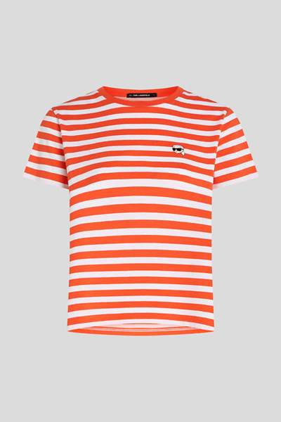 TRIČKO KARL LAGERFELD IKON STRIPE T-SHIRT - Fotografia č. 1
