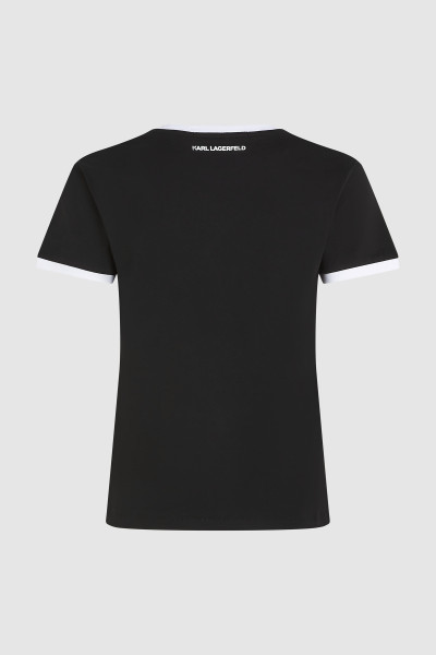 TRIČKO KARL LAGERFELD IKON SIGNATURE CHOUPETTE TEE - Fotografia č. 6
