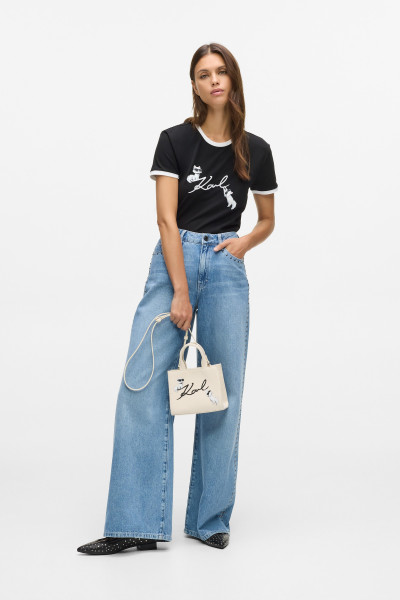 TRIČKO KARL LAGERFELD IKON SIGNATURE CHOUPETTE TEE - Fotografia č. 2