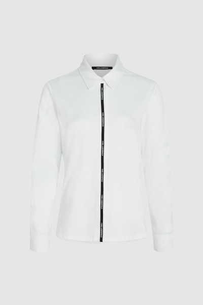 KOŠILE KARL LAGERFELD LOGO TAPE JERSEY SHIRT - Fotografie č. 5