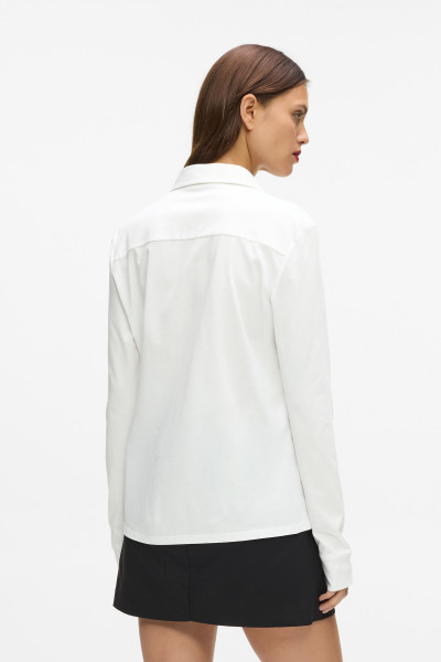 KOŠILE KARL LAGERFELD LOGO TAPE JERSEY SHIRT - Fotografie č. 3