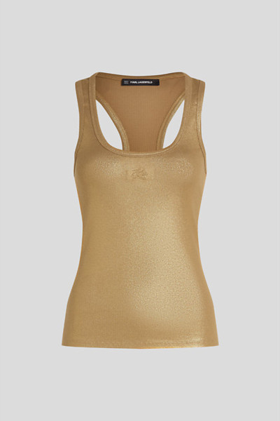 TOP KARL LAGERFELD COATED RIBBED TANK TOP - Kép 1